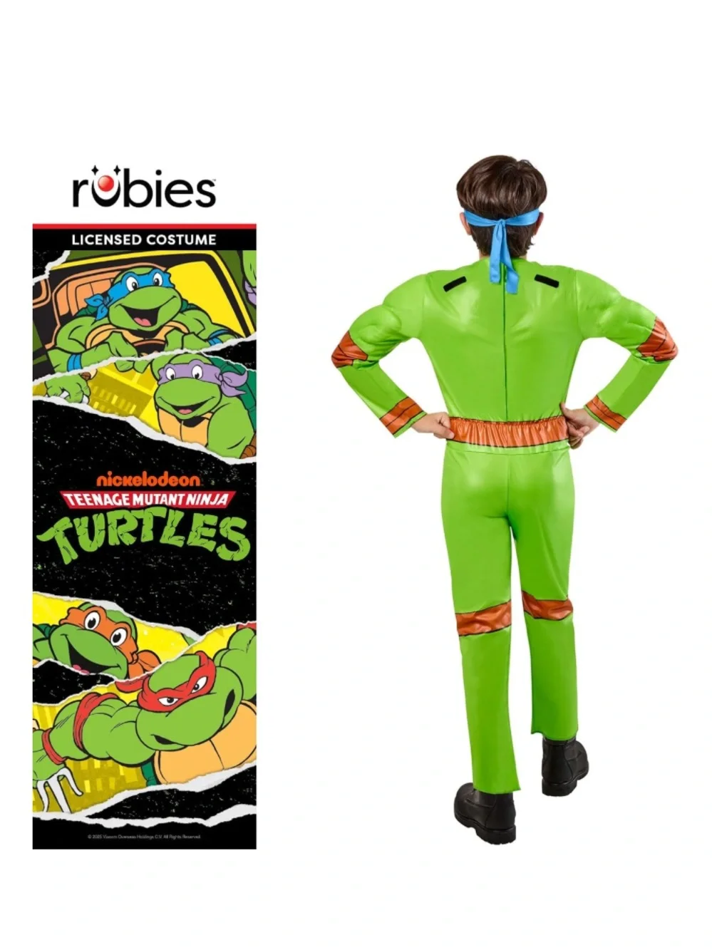 NICKELODEON Boys Teenage Mutant Ninja turtles 4-in-1 turtle Halloween set -S 6/7